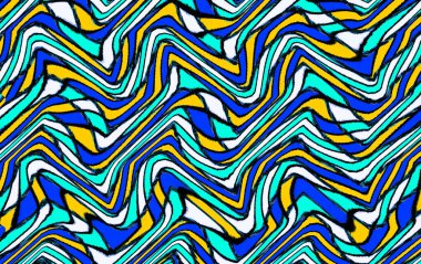 Soyut ve çağdaş dijital sanat dalgası tasarımı