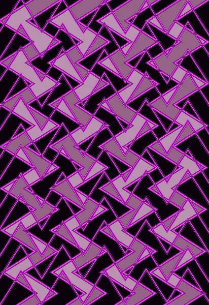 Patrón Zigzag Arte Digital Abstracto Contemporáneo —  Fotos de Stock
