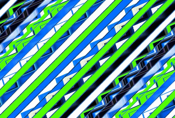 Abstract Contemporary Digital Art Zigzag Design — Stock Photo, Image