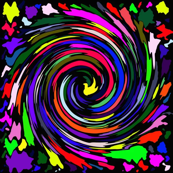 Abstrakcyjne Tło Kolorowymi Plamami Liśćmi Farby — Zdjęcie stockowe
