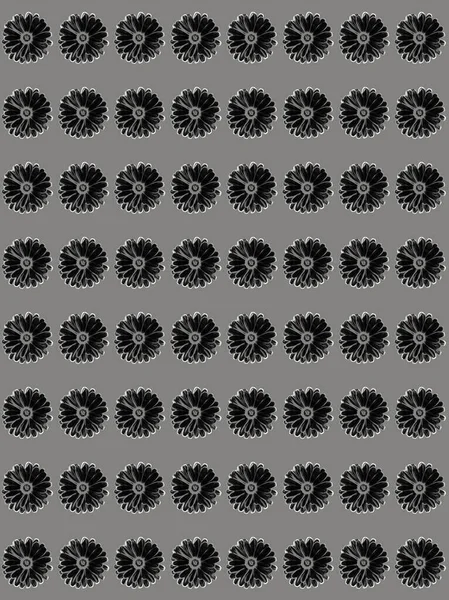 Абстрактний Квітковий Геометричний Візерунок Різними Формами — стокове фото