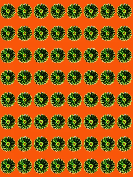Patrón Geométrico Floral Abstracto Con Diferentes Formas — Foto de Stock