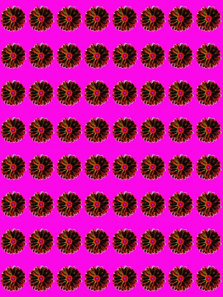 Абстрактний Квітковий Геометричний Візерунок Різними Формами — стокове фото