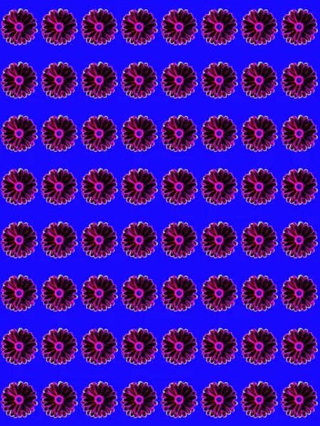 Abstraktní Květinový Geometrický Vzor Různými Tvary — Stock fotografie