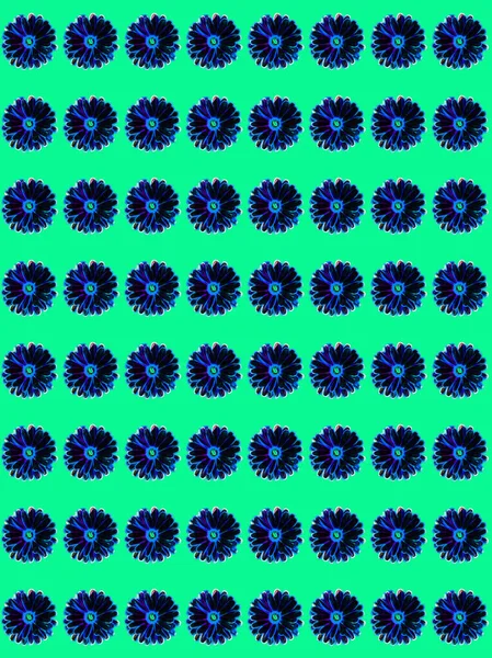 Abstrakte Florale Geometrische Muster Mit Unterschiedlichen Formen — Stockfoto