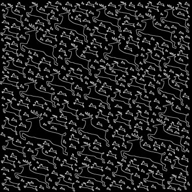 Soyut arkaplan, siyah ve beyaz pürüzsüz doku, geyik desenli modern tarz.