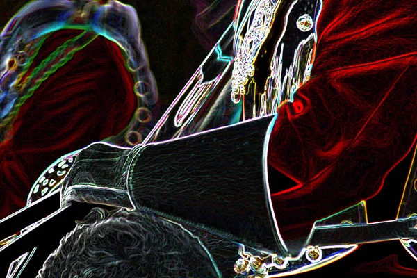 Домашняя Кавалерия Конного Полка Современной Иллюстрации Мбаппе Цифровой Рисунок — стоковое фото