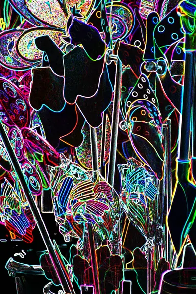 Абстрактний Морський Фон Різнокольоровими Лініями Візерунками — стокове фото