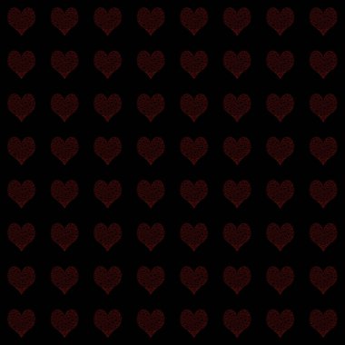 kalp desen. vektör çizim.