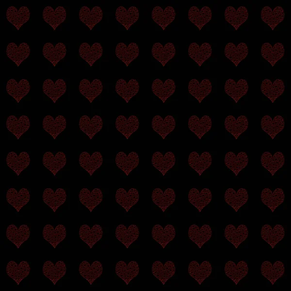 Hearts Pattern Vector Illustration — Stock Photo, Image