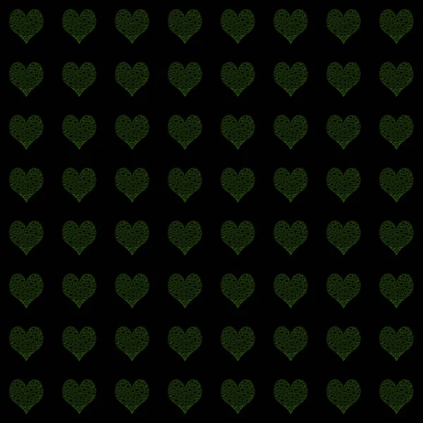 Безшовний Візерунок Сердечками Лініями Ілюстрація Красивої Текстури Рук — стокове фото