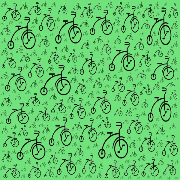 Seamless Pattern Tricycle Elements Illustration — Stock Photo, Image