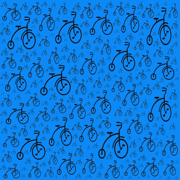 Motif Sans Couture Avec Des Éléments Tricycle Illustration — Photo