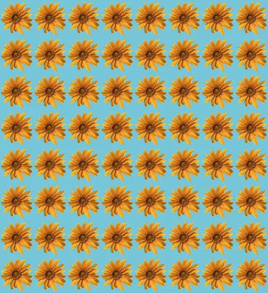 Bezszwowy Wzór Abstrakcyjnym Geometrycznym Wzorem Słonecznika — Zdjęcie stockowe