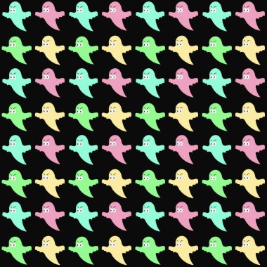 Kusursuz hayalet deseni. Cadılar Bayramı ve kumaş arkaplanı