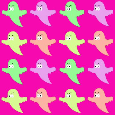 Kusursuz hayalet deseni. Cadılar Bayramı ve kumaş arkaplanı