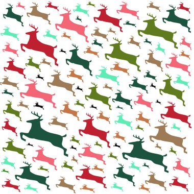 Soyut ve çağdaş geyik deseni. resimleme