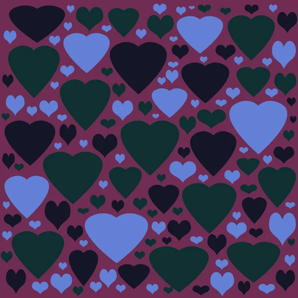 Abstract Hearts Seamless Pattern — Stock Photo, Image
