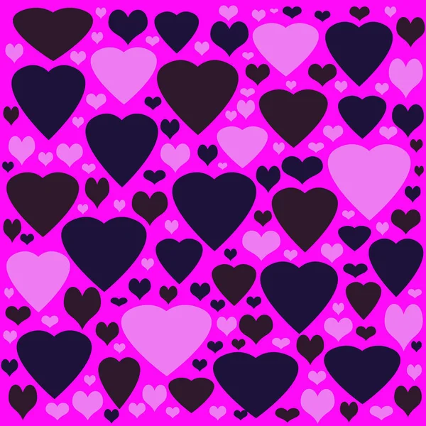 Seamless Pattern Colorful Hearts — Stock Photo, Image