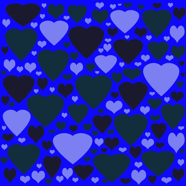 Sömlös Mönster Färgglada Hjärtan — Stockfoto