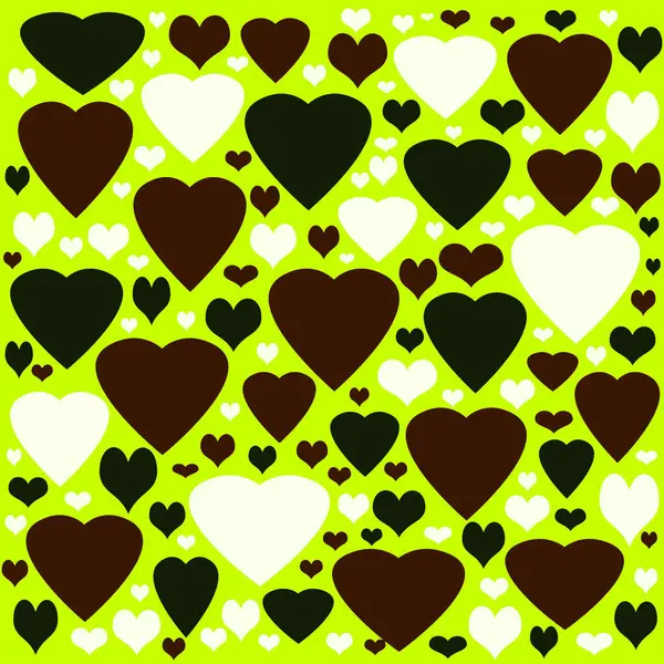 Abstract Hearts Seamless Pattern — Stock Photo, Image