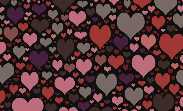 Seamless Pattern Hearts Background — Stock Photo, Image