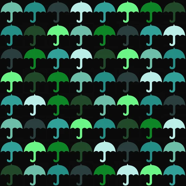 Nahtloses Muster Mit Regenschirmen — Stockfoto