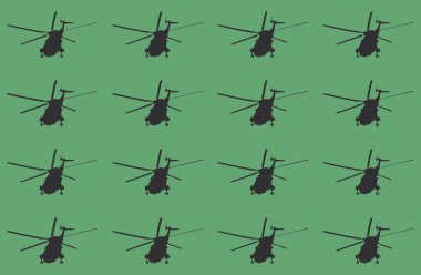  Askeri helikopterin kusursuz bir modelinin arkaplan çizimi
