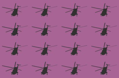 Bir helikopterin pürüzsüz deseninin çizimi