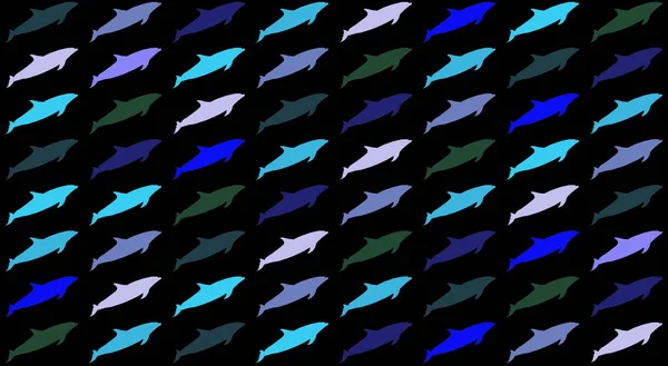 Abstrakcyjne Kolorowe Tło Delfina — Zdjęcie stockowe