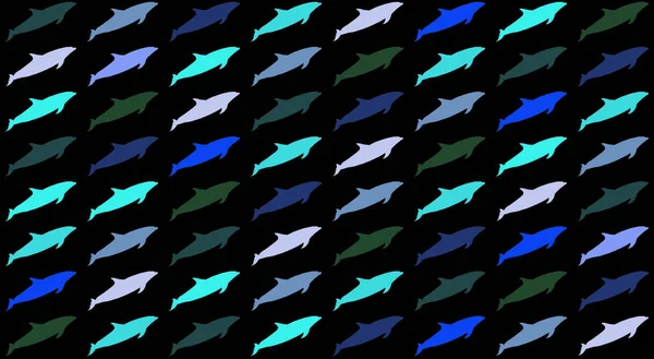 Abstract Colorful Dolphin Background — Stock Photo, Image