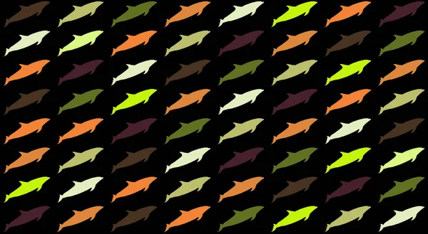 Abstracte Kleurrijke Dolfijn Achtergrond — Stockfoto