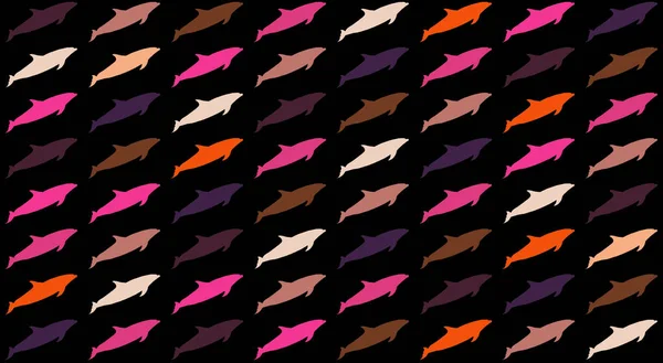 Abstrakt Färgglada Delfin Bakgrund — Stockfoto