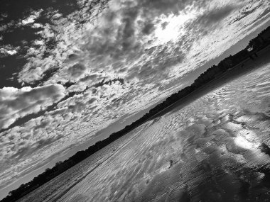 Güzel deniz manzarası Weymouth Dorset İngiltere 