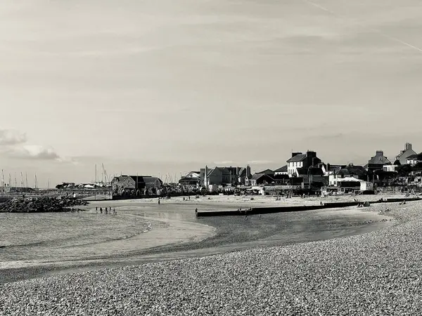 Ein Blick Auf Einen Strand Lyme Regis Dorset England — Stockfoto