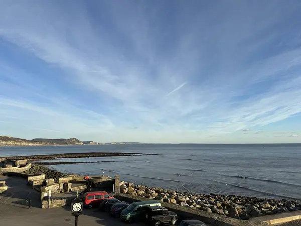 Jurassic sahnesi Lyme Regis Dorset İngiltere 