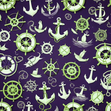 Çapa ve pusula kusursuz desen