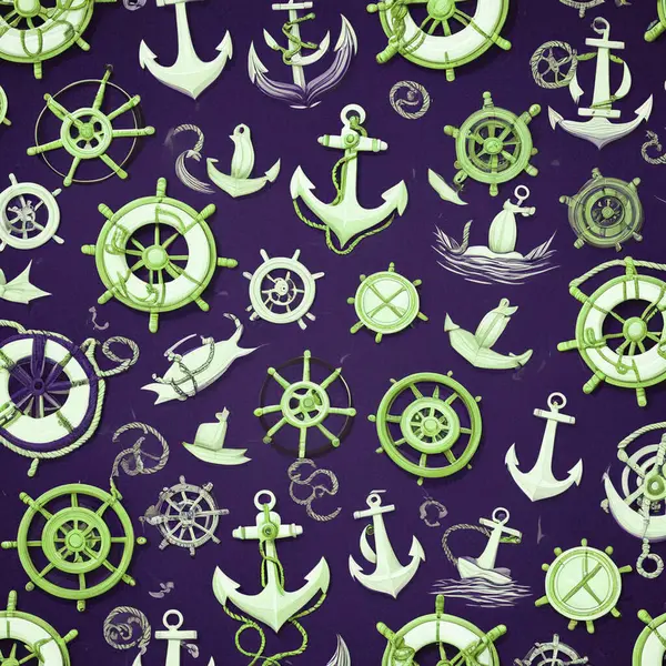 Çapa ve pusula kusursuz desen