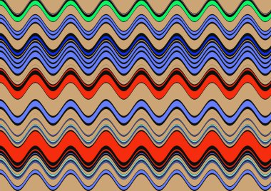 zigzag çizgileri ile soyut renkli arkaplan