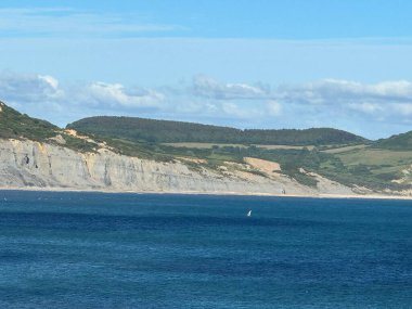 Jurasik kıyı manzarası Lyme Regis Dorset İngiltere 