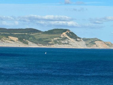 Jurasik kıyı manzarası Lyme Regis Dorset İngiltere 