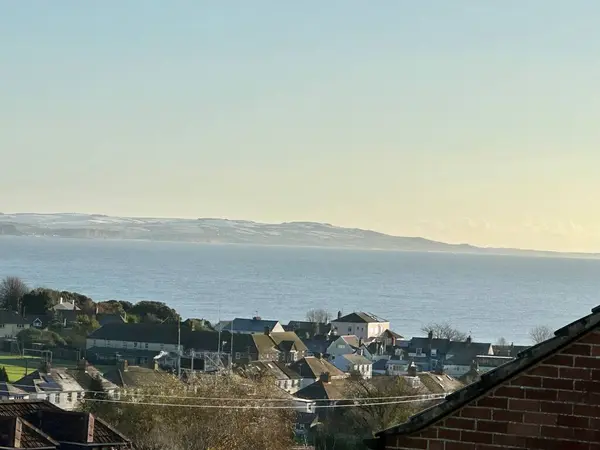 Jura dönemi kış manzarası Lyme Regis dorset 