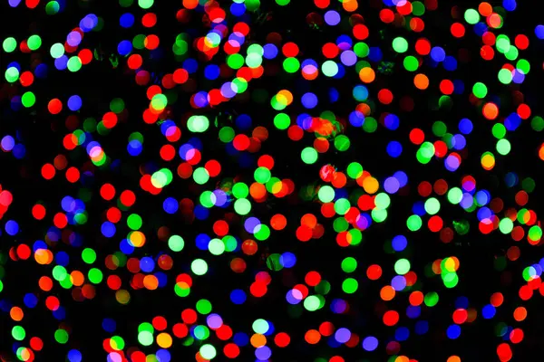 Noel ağacı ışıkları bulanık