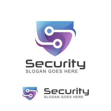 Kalkan sembollü güvenlik teknolojisi sistemi için S harfinin modern logosu