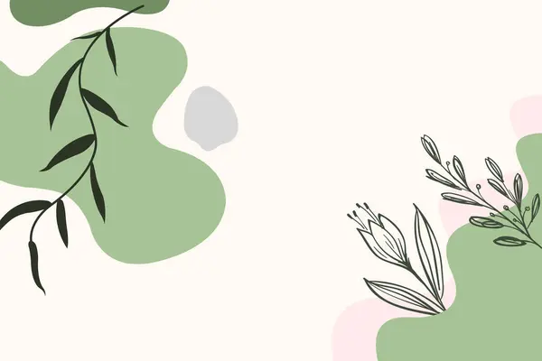 Fond Floral Couleur Pastel — Image vectorielle