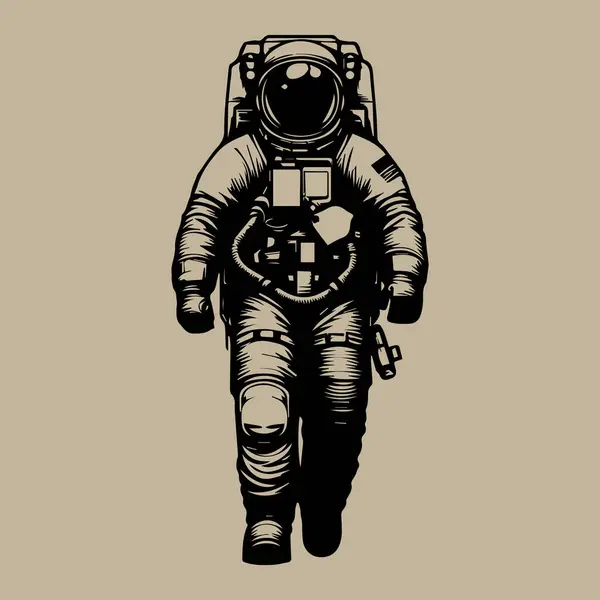 Űrhajós Űrruhában Űrhajós Ruhában — Stock Vector