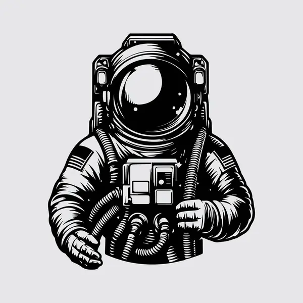 Űrhajós Űrben Űrhajós Űrhajós — Stock Vector