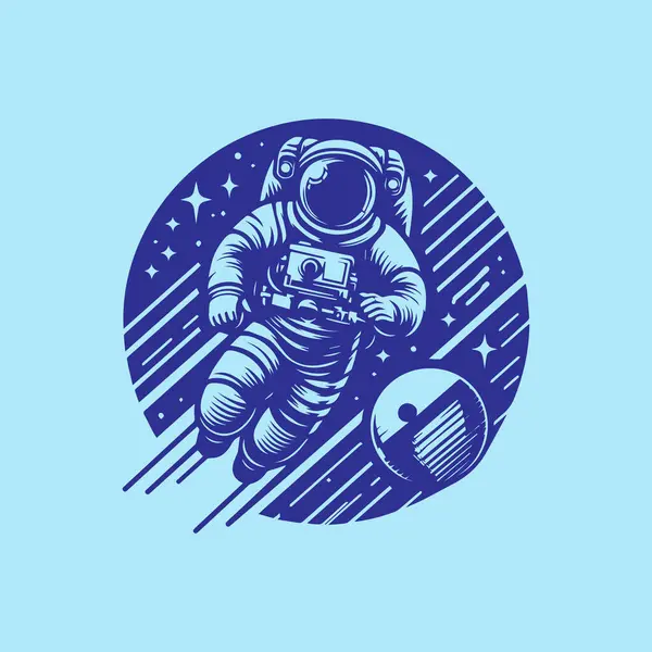 Űrhajós Űrruhában — Stock Vector