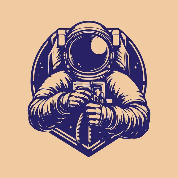 Spaceman Spacesuit Astronaut Spaceman Space Astronaut Outer Space Spaceman Astronaut — Stock Vector