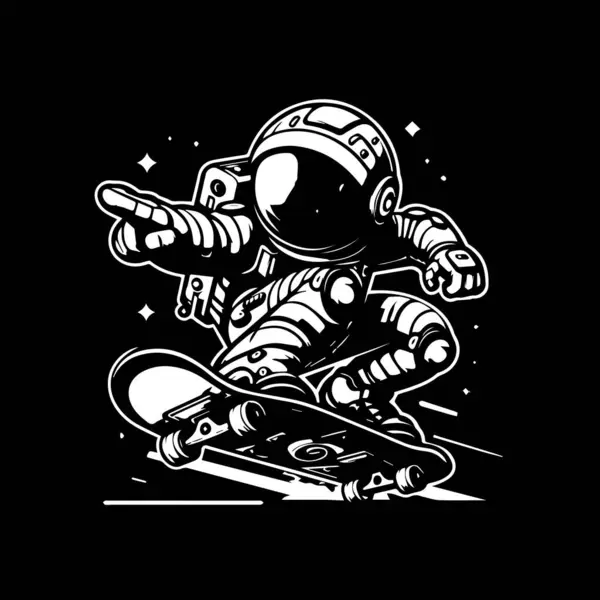 Vector Illustration Astronaut Helmet Astronaut Space — Stock Vector